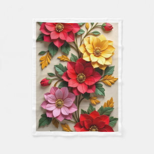 Cobertor De Velo Cobertura de Flores de Papel Coloridas