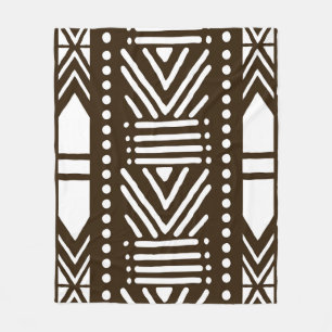 Cobertor De Velo Cobertura de lama africana, impressa em branco