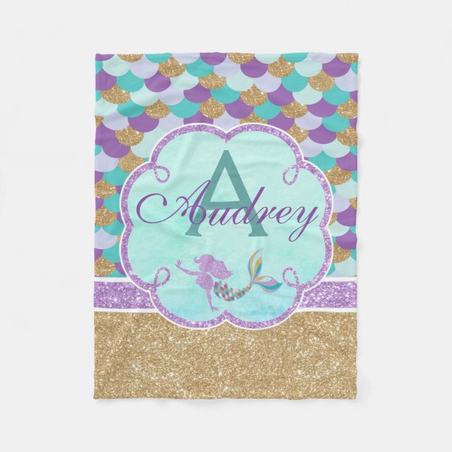 Cobertor De Velo Cobertura de Lançamento de Monograma Personalizado (Frente)