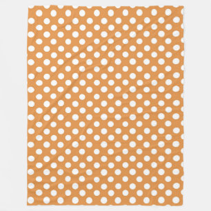 Cobertor De Velo Cobertura de peça/Laranja com Bolinhas brancas