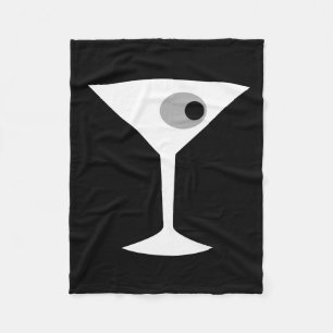 Cobertor De Velo Cobertura de vidro Noir do velo de Martini do