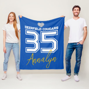 Cobertor De Velo Cobertura de volei personalizada com nome, número