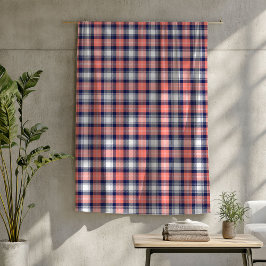 Cobertor De Velo Cobertura de Xadrez de Coral Quente para Cada Esta