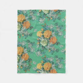 Cobertor De Velo cobertura decorativa do velo da flor colorida