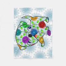 Cobertura do bebê do filhote de cachorro do Pug -