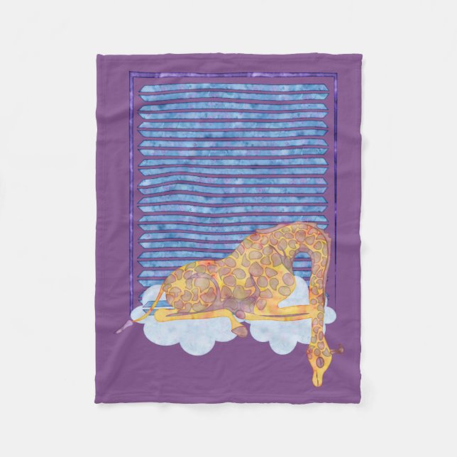 Cobertor De Velo Cobertura do bebê do girafa do sono (Frente)