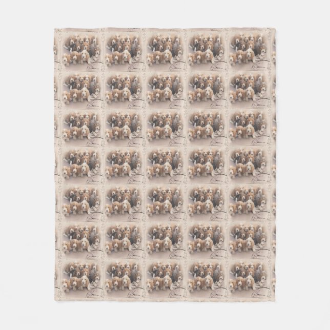 Cobertor De Velo Cobertura do cão de Basset (Frente)