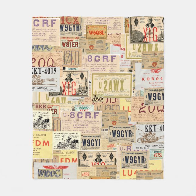 Cobertor De Velo Cobertura do cartão de QSL (Frente)