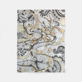 Cobertor De Velo Cobertura do elefante