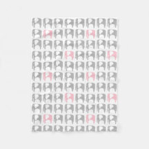 Cobertura do elefante - cinzas e rosa