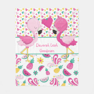 Cobertor De Velo Cobertura do flamingo - personalizada