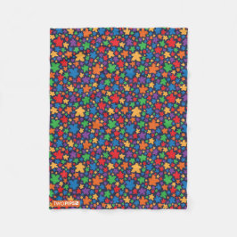 Cobertor De Velo Cobertura do teste padrão de Meeple