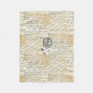 Cobertor De Velo Cobertura do velo da partitura da trompa francesa