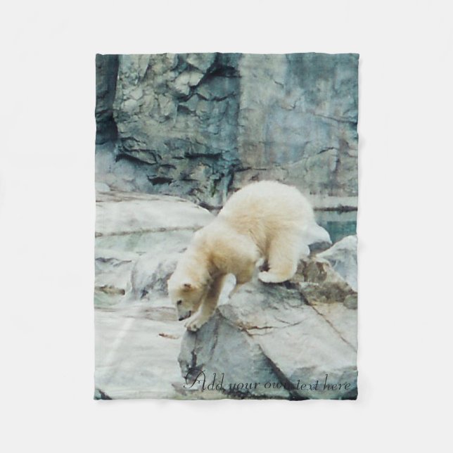 Cobertor De Velo Cobertura do velo do filhote de urso polar (Frente)