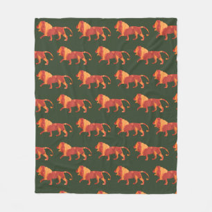 Cobertor De Velo Cobertura do velo do leão do fogo