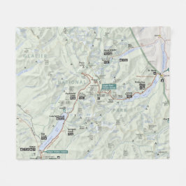 Cobertor De Velo Cobertura do velo do mapa da geleira (Montana)