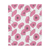 Cobertura do velo do padrão da Flor Popular