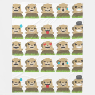 Cobertor De Velo cobertura dos emojis do groundhog