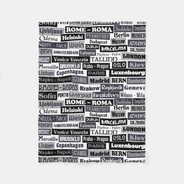 Cobertor De Velo Cobertura européia do velo do viajante (Frente)