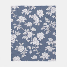 Cobertura floral azul