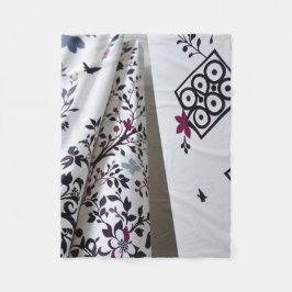 Cobertor De Velo Cobertura floral branca preta