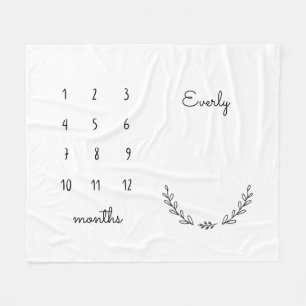 Cobertor De Velo Cobertura floral personalizada do marco miliário