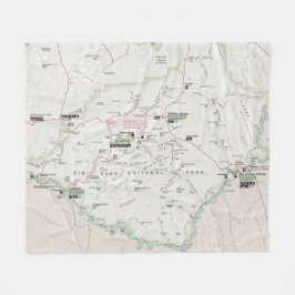 Cobertor De Velo Cobertura grande do mapa da curvatura (Texas)