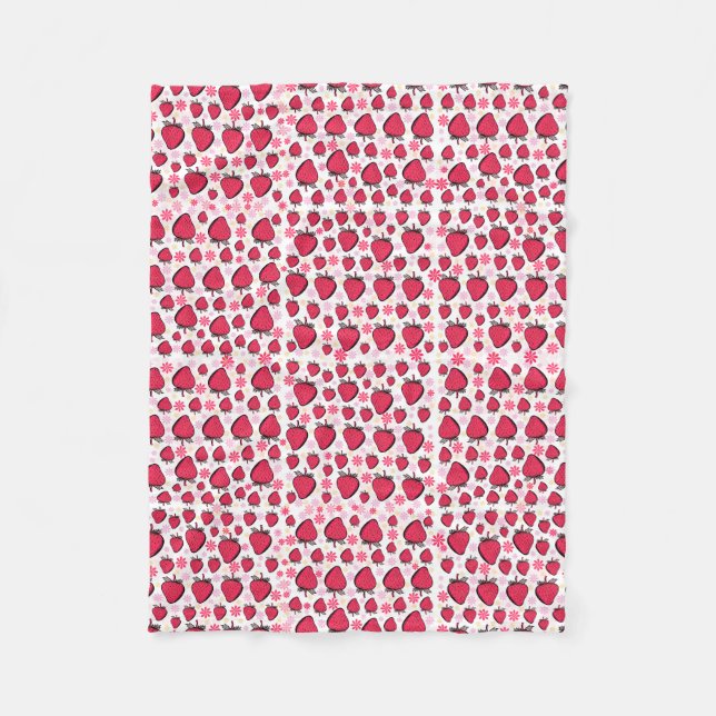 Cobertor De Velo Cobertura macia de morango (Frente)