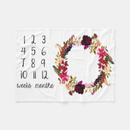 Cobertor De Velo Cobertura mensal do bebê da foto do marco miliário