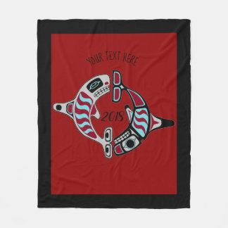 Cobertor De Velo Cobertura noroeste personalizada da orca da costa