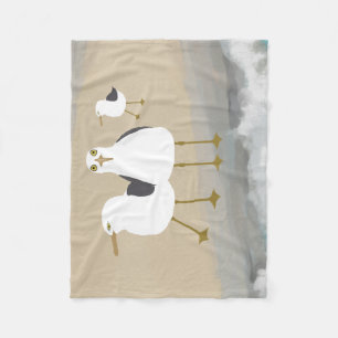 Cobertor De Velo Cobertura parva do velo das gaivotas