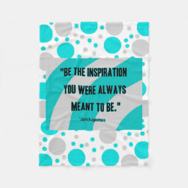 Cobertor De Velo Cobertura pequena do velo do algodão da inspiração