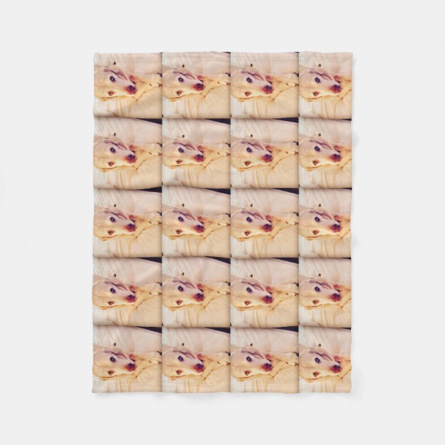 Cobertor De Velo Cobertura pequena do velo do bebê de Troy (Frente)