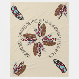 Cobertor De Velo Cobertura personalizada da pena do nativo