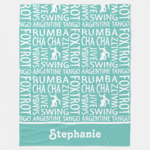 Cobertor De Velo Cobertura Personalizada de Folha de Ballroom Dance