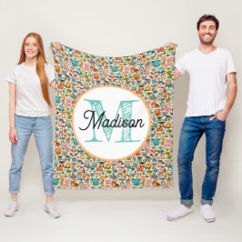 Cobertor De Velo Cobertura personalizada monograma de velo-arco-íri