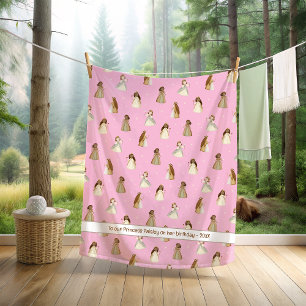 Cobertor De Velo Cobertura princesa com nome ou mensagem