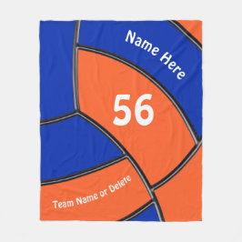Cobertor De Velo Coberturas azuis alaranjadas personalizadas do
