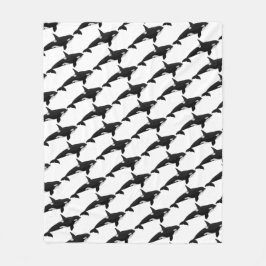 Cobertor De Velo Coberturas do velo da baleia de assassino da