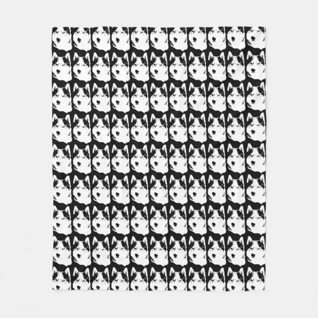 Cobertor De Velo Coberturas gerais roncas do cão de trenó do rouco (Frente)