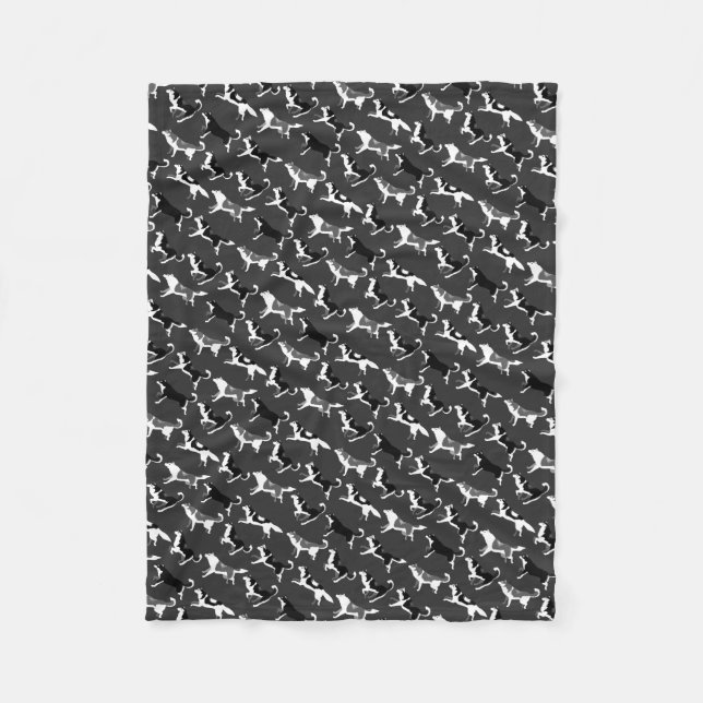 Cobertor De Velo Coberturas gerais roncas do velo do cão do rouco (Frente)