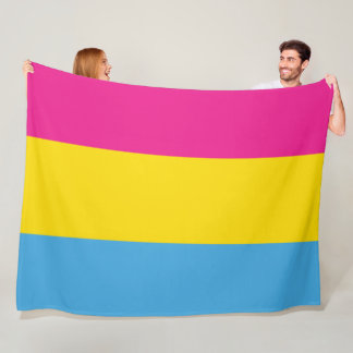 Cobertor De Velo Coberturas Pansexual do velo da bandeira
