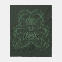Cobra Art Déco Verde | Cobra Simétrica Ornamental