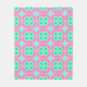 Cobertor De Velo Cobrir verde pastel, impressão de ikat tribal. Est