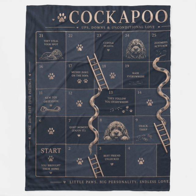 Cobertor De Velo Cockapoo Owner Blanket (Frente)