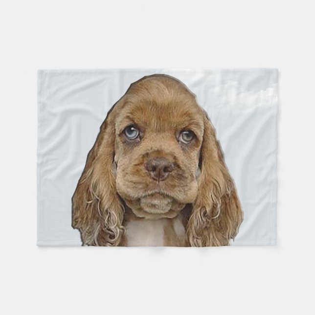 Cobertor De Velo Cocker spaniel (Frente (Horizontal))