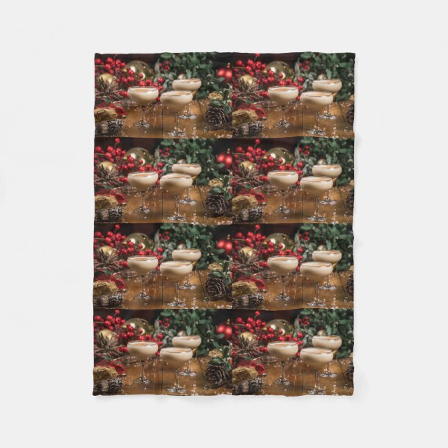 COBERTOR DE VELO *COCKTAILS GALORE* CHRISTMAS BLANKET (Frente)