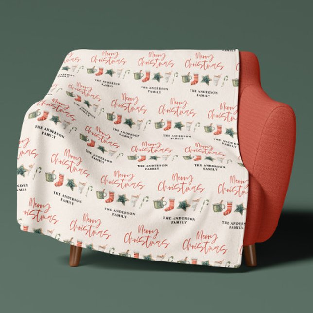 Cobertor De Velo Coco quente tradicional e biscoitos de Natal feria (Criador carregado)