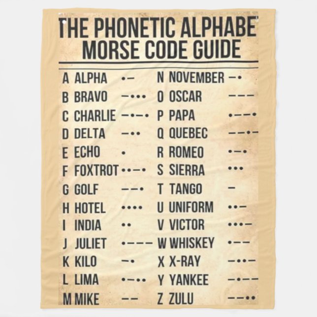 COBERTOR DE VELO CÓDIGO MORSO (Frente)