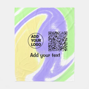 Cobertor De Velo Código QR minimalista simples adicionar logotipo n